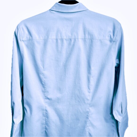 Brooks Brothers Womens Sz 8 Wrinkle-Free Button-Down Blouse 3/4 Sleeve Shirt EUC - Picture 4 of 11